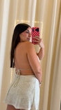 LightGrey HalterNeck Romper