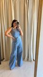 LightDenim WideNeck Jumpsuit