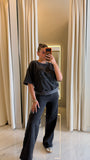 Black Washed Pants Set (Travel Set)