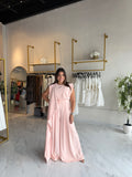 LightPeach DrappedNeck Jumpsuit
