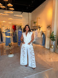 Eyelet Vest & Pants Set
