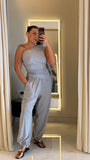 Grey OneShoulder Top & Balloon Pants