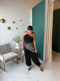 Black Bandana Ballon Pants