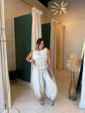 Beige Stripe Top & Pants