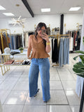 VShape Double Waist Jeans