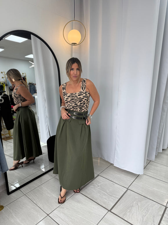 Militar DoubleBelt Skirt