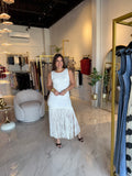 White Fringes Dress