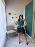 DarkDenim Chain Shorts