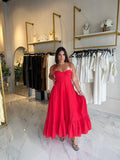 Red Verona TieStrap Dress