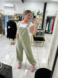 Sage Solid Overall (Oversized)