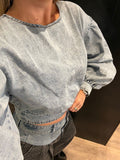 LightIndigo Washed Top