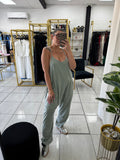 Sage Green Relaxed Jumpsuit
