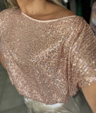 Rose Gold Sequin Top