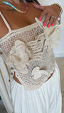 Ivory Crochet Cami Top