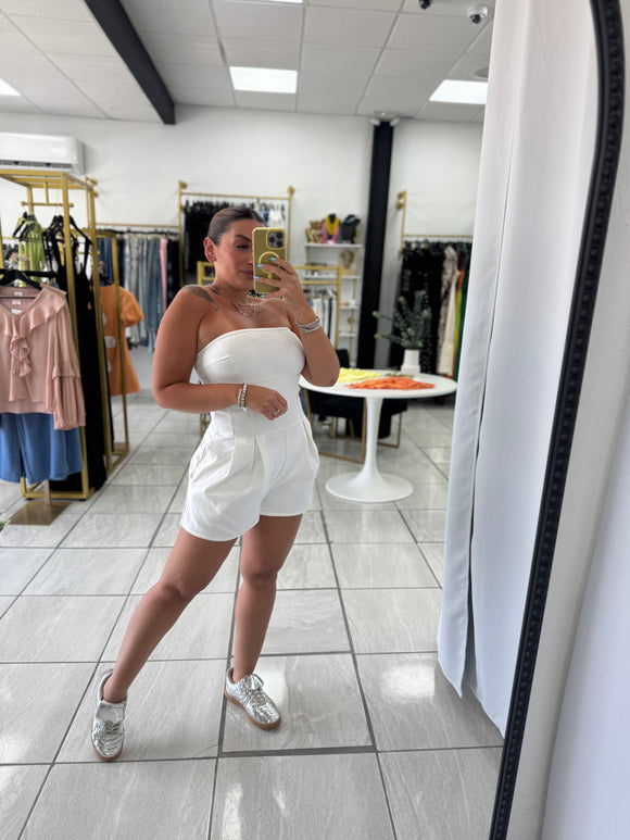 OffWhite Denim Tube Romper