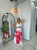 White Floral Maxi Skirt