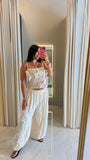 Cream Balloon Pants