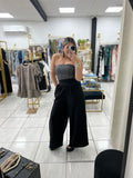 Black Silver WideLeg Jumpsuit