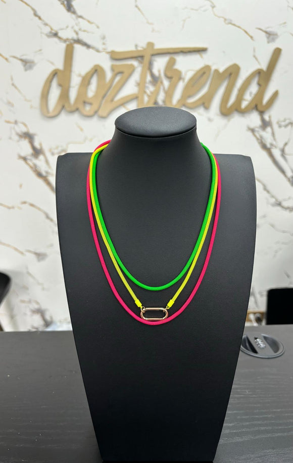 Neon Layering Necklace