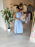 Blue Maxi Knit Dress