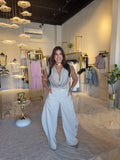 Beige Barrel Pants