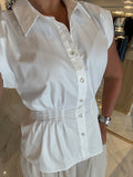 White Dolman Sleeve Top