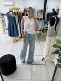 Denim Washed Hem Jeans