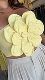 Yellow Bloom Petal Top
