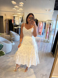 White Eyelet Embroidered Dress