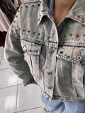 Rhinestones Denim ButtonDown Jackets