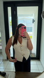 Gold Button Vest