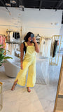 Lemon Denim Relaxed Overall