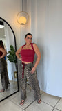 Leopard Sash Pants