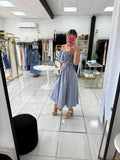 Chambray Eyelet Top & Skirt