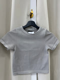 Heather Grey Ribbed Basic