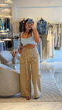 Taupe Bandana Belt Trousers
