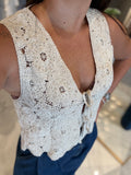 Summer Sand Crochet Top