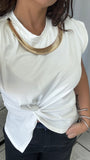 White Necklace Top