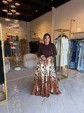DarkBrown Leopard Dress