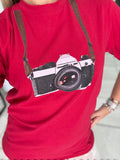 Red Camera Top