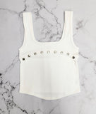 Ribbed Studs Basic Top