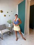 Yellow Buttons Skort