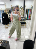 Sage Solid Overall (Oversized)