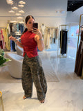 Camou Barrel Jeans