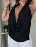 Black Cowl Top