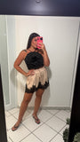 Champagne Lace Shorts
