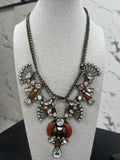 Brown & Bronce Crystals Necklace