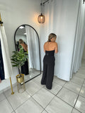 Black Vest WideLeg Jumpsuit