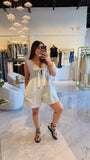 Light Grey FrontTie Romper