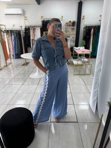 Blue RicRac Pants